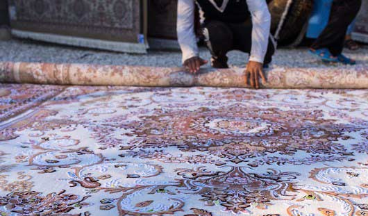 روش اصولی لول کردن قالی در قالیشویی طرشت